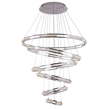 Multi-layer Ring Living Room Crystal Chandelier